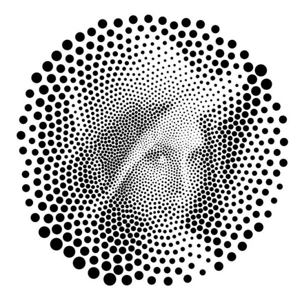 Точечное рисование гелевой ручкой