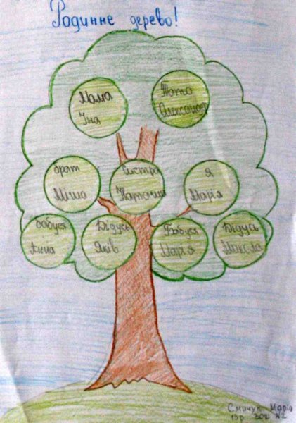 Рисование генеалогического дерева