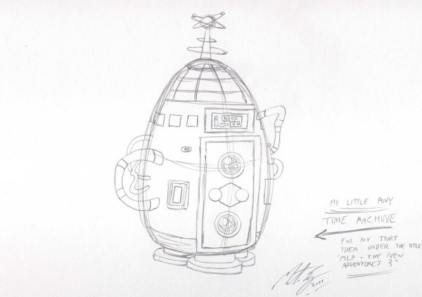 Нарисовать машину времени