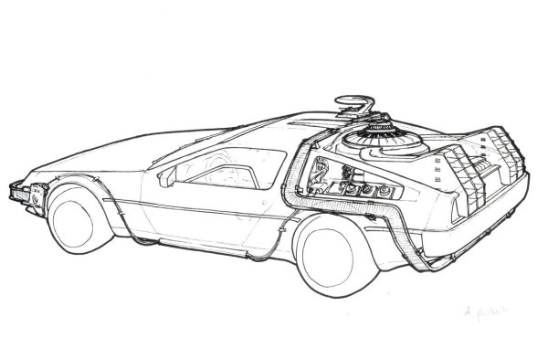 Делориан назад в будущее