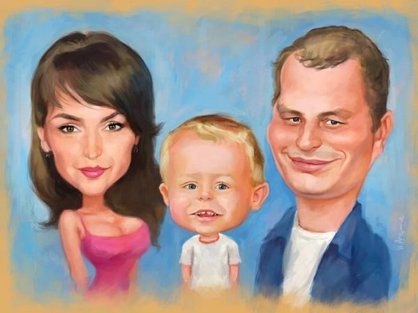 Раскраска семья