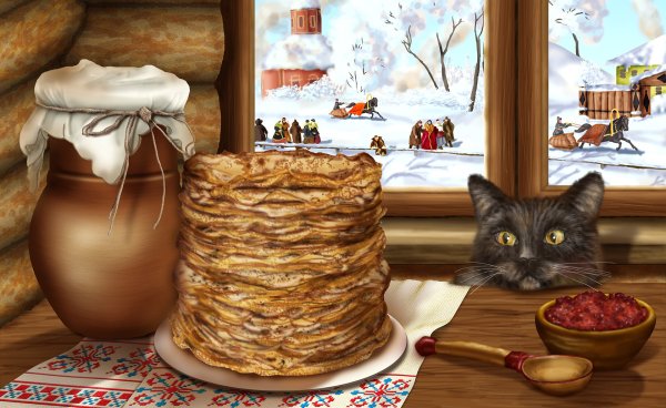 Н. Фетисов "широкая Масленица" 1990 г.