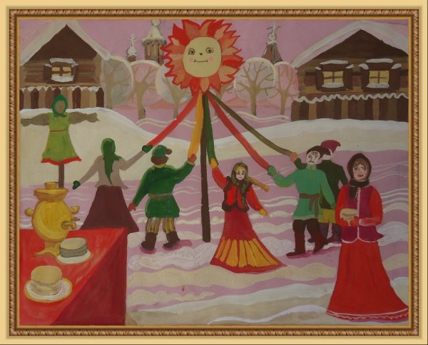 Масленица рисунок