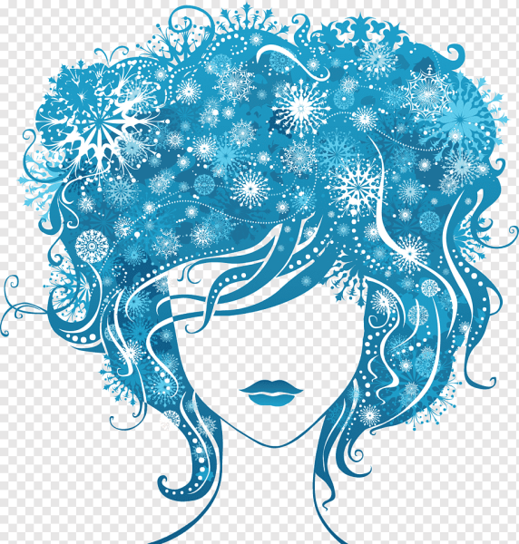 Нарисовать девушку зиму