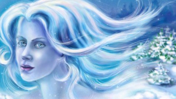 Образ зимы в виде девушки