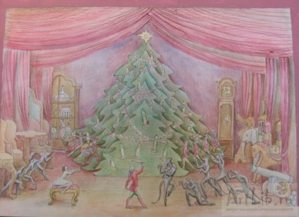 Декорации к балету "Щелкунчик" п. и. Чайковского