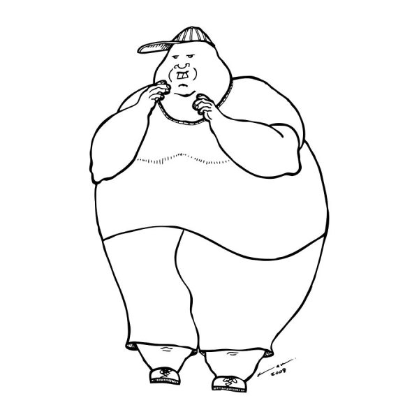 Толстый нарисованный