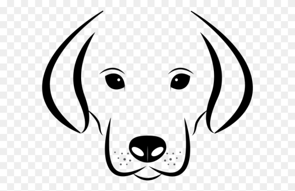 Мордочка собаки контур