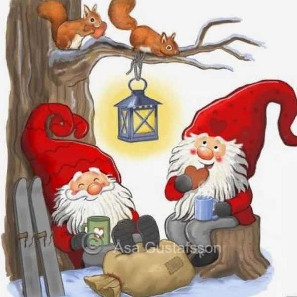 Рождественские Гномы вектор