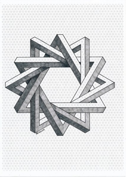 Иллюзия треугольник Пенроуза