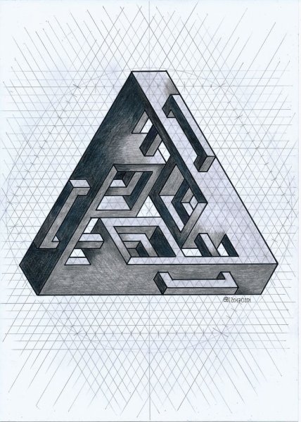 Треугольник Пенроуза Эшер