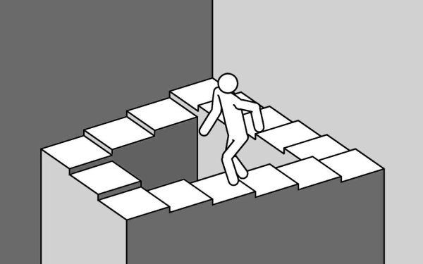 Эшер лестница Пенроуза