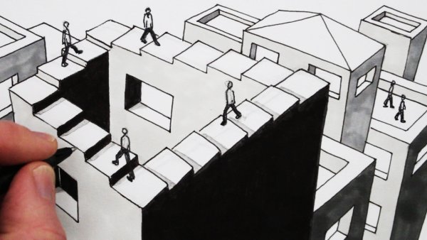 Эшер лестница Пенроуза