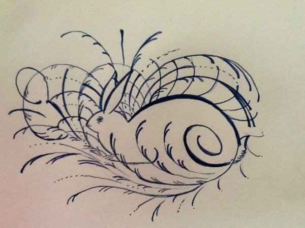 Зарисовки каллиграфия