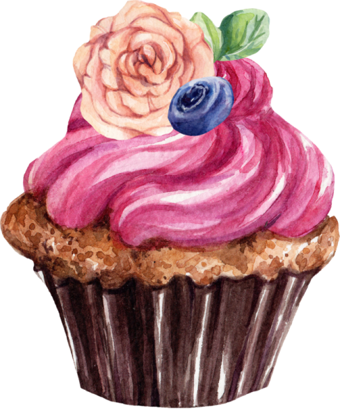 Капкейк нарисованный