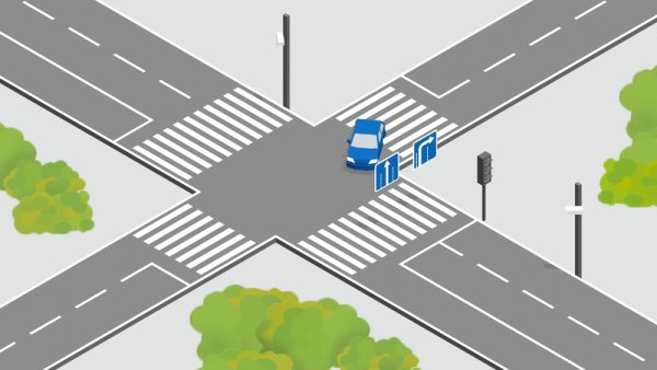 Разметка перекресток для детей