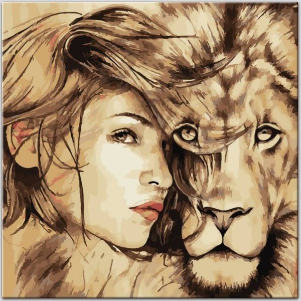 Львица карандашом