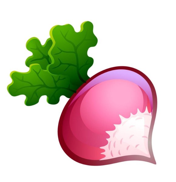 Редис мультяшная