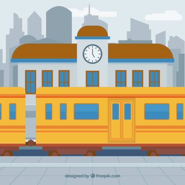 Вокзал мультяшный