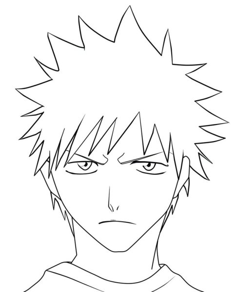 Ичиго Куросаки Lineart