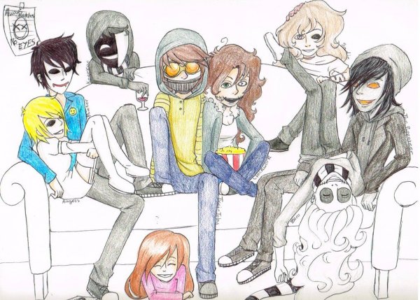 Крипипаста персонажи для срисовки Джефф