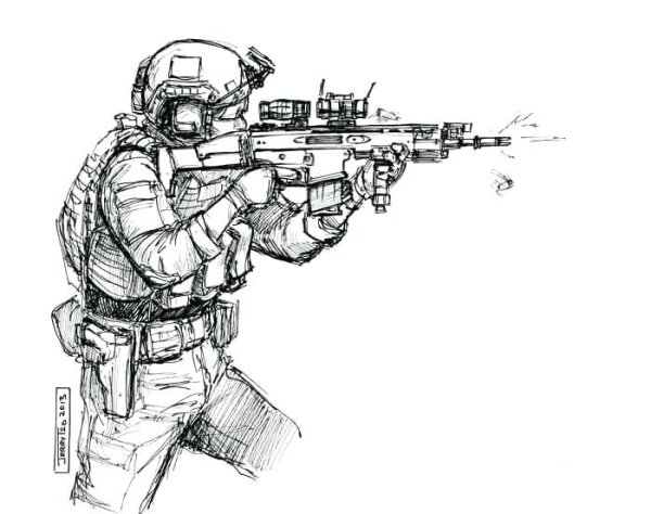 Нарисовать спецназ