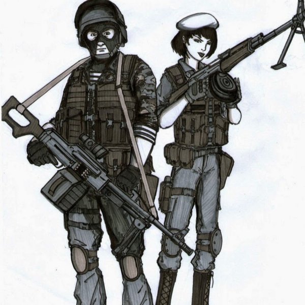 Нарисовать ОМОН