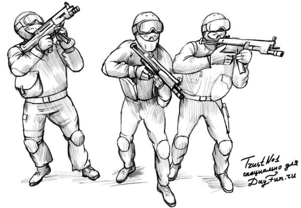 Полиция эскиз