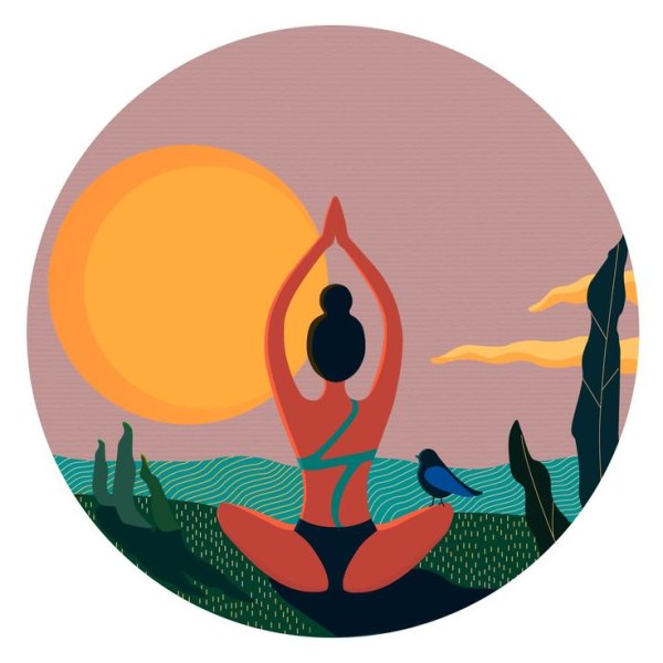 Векторные иллюстрации йога