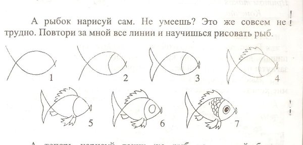 Рисование рыбки