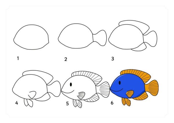Рисование рыбки