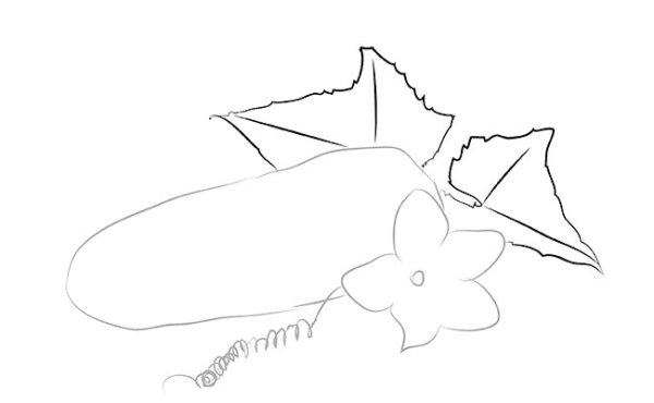 Стилизация огурца