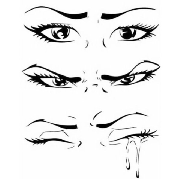 Закрытый глаз аниме