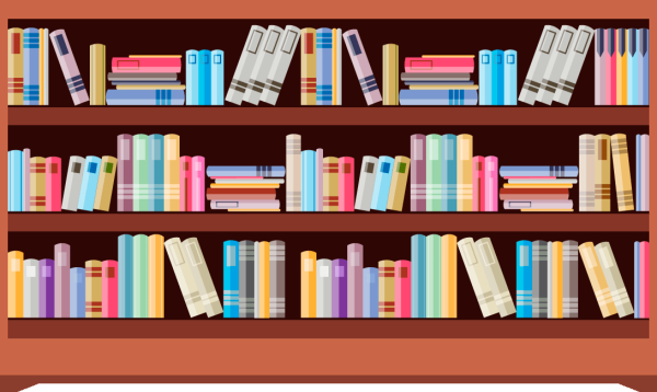 Иллюстрации с книжными полками