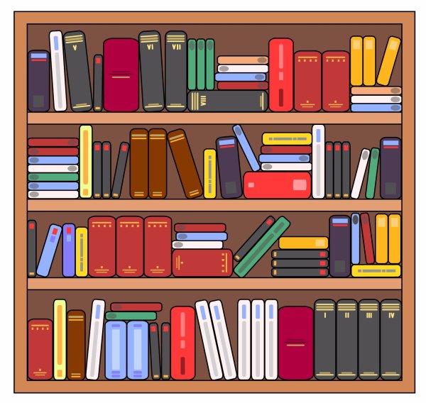 Книжная полка мультяшная