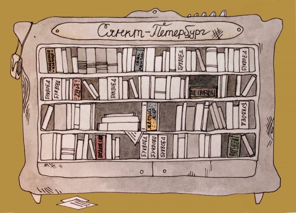 Нарисовать книжный магазин
