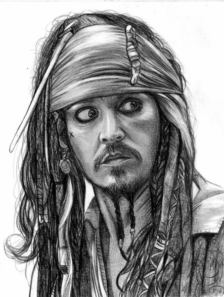 Джонни Депп эскиз