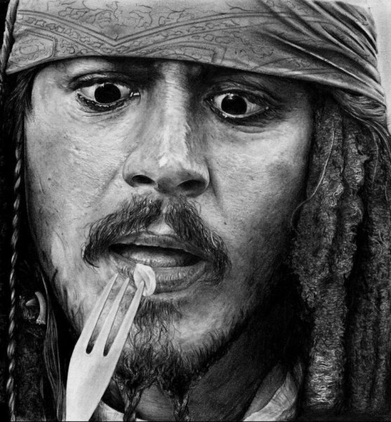 Джек Воробей скетч