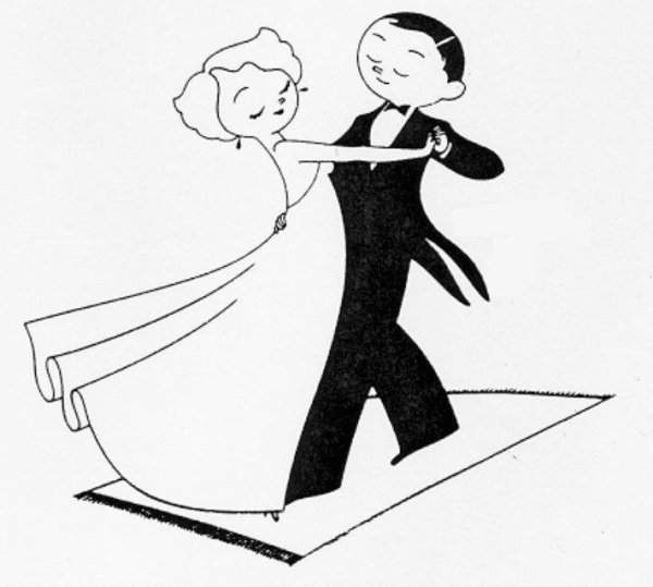 Раскраска бальные танцы