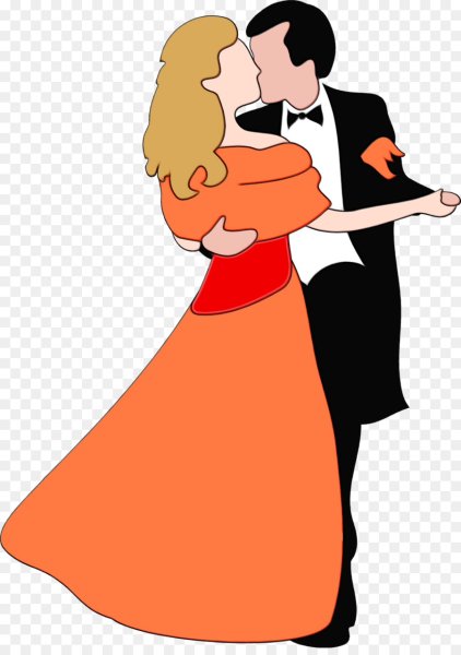 Танцующие пары на прозрачном фоне