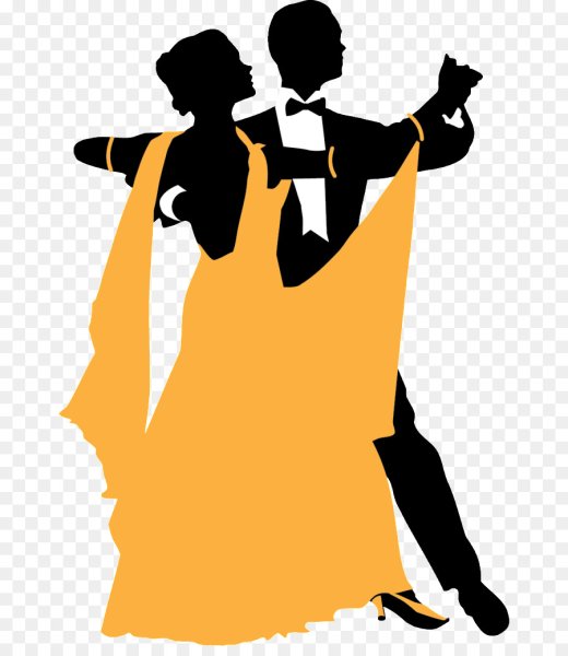 Силуэты людей на балу