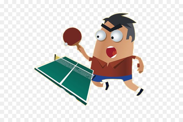 Настольный теннис мультяшный