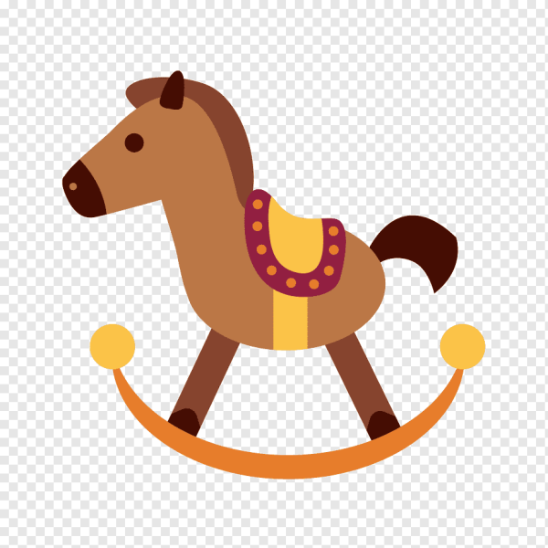 Лошадка качалка нарисованная