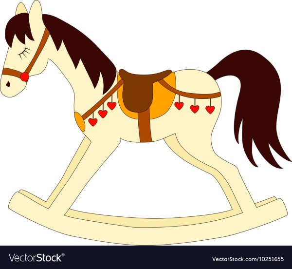 Лошадка качалка игрушка мультяшная