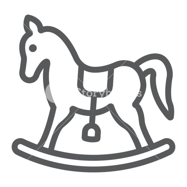 Лошадка качалка рисунок