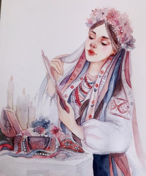 Мама казачка рисунок