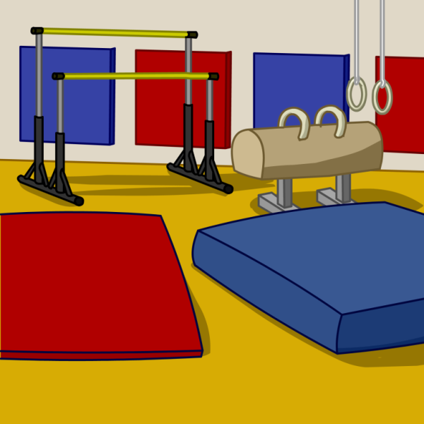 Спортзал мультяшный