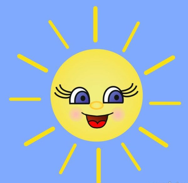 Солнце рисунок