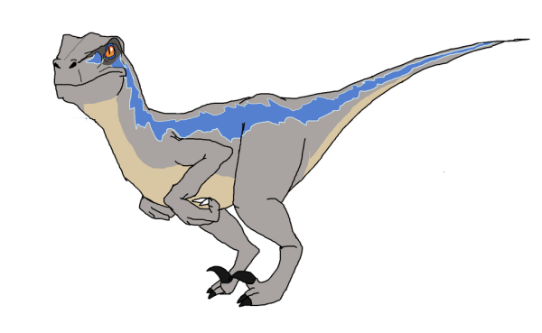 Велоцираптор Блю рисунок