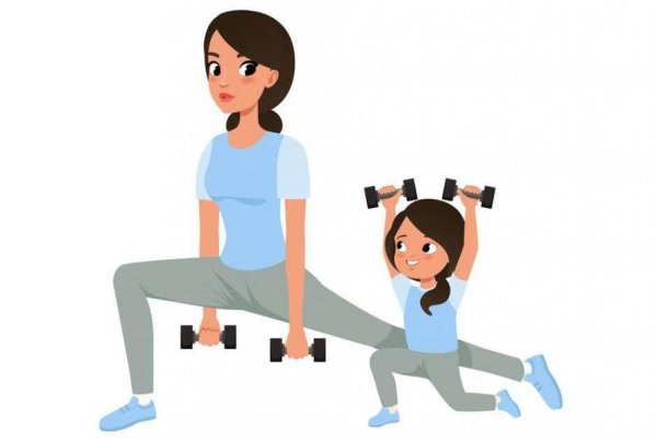 Физкультура на белом фоне